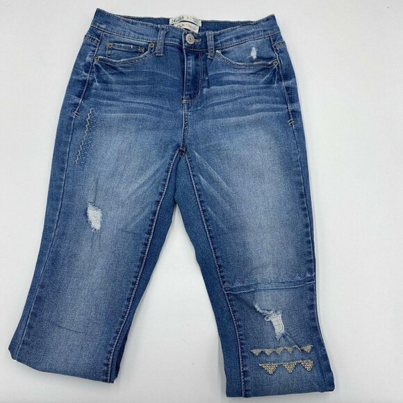 Mudd Jeans Womens Sz 3 (26x27) FLX Stretch Mid-Rise Ankle - Picture 1 of 6